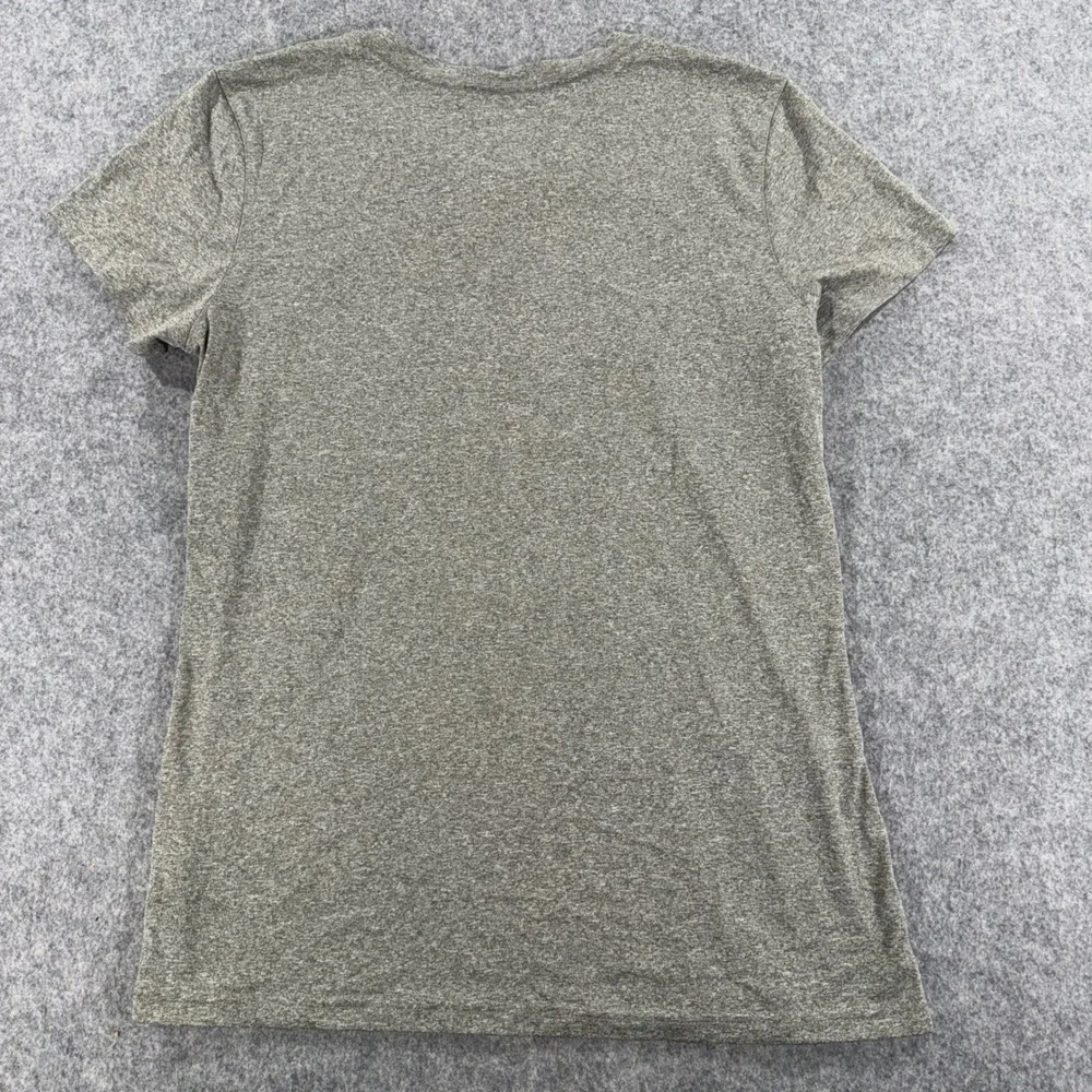 Nike Dri-FIT Gray Heather Brown University Graphic T-Shirt Womens L Short Sleeve